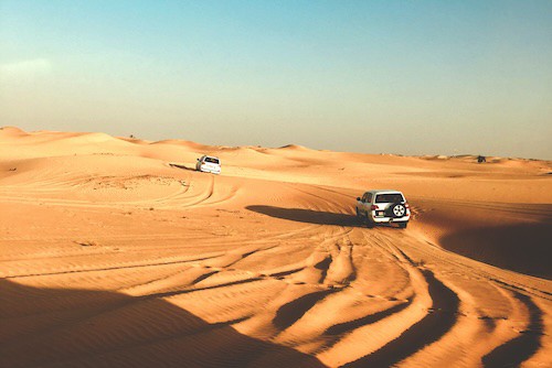 Tour door de woestijn in Abu Dhabi